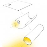 paper flashlight concept-sketch
