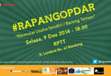 Event #Rapangopdar 13: “Memulai Usaha Sendiri / Bareng Temen”