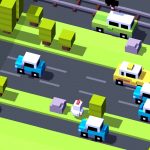 bermain sebagai ayam yang akan menyeberang jalan, cobalah utuk tidak tertabrak kendaraan