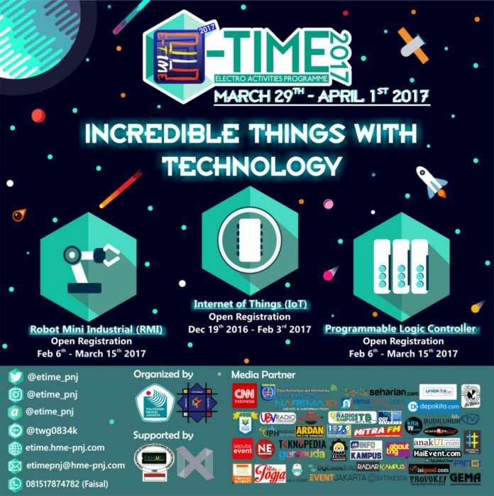 poster promo pnj e-time 2017