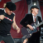 Brian Johnson and Angus Young