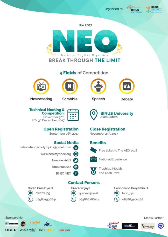 poster promo event neo 2017