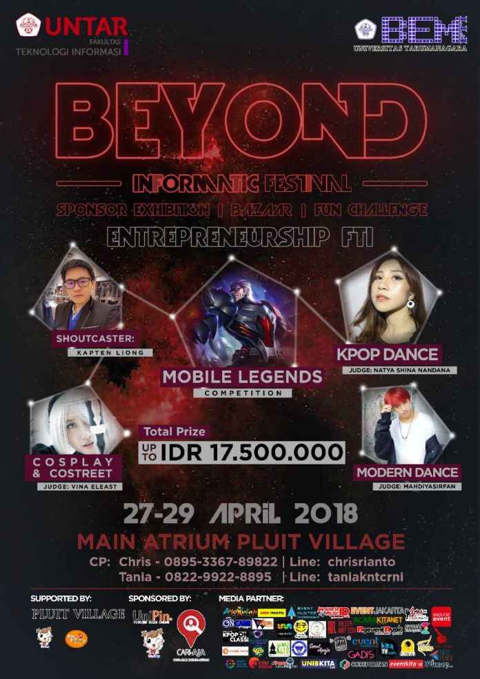 Poster promo event beyond informatic festival 2018